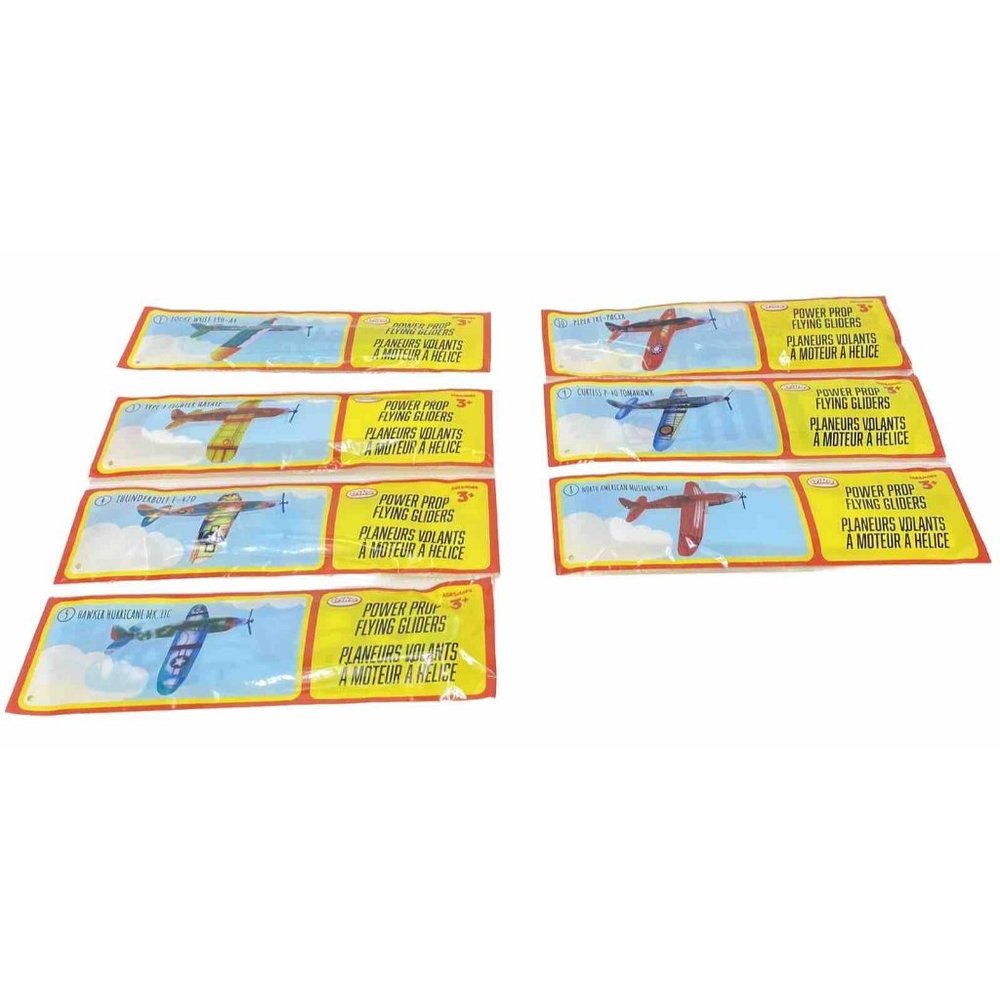 Triko Power Prop Flying Gliders 7pc Set -Brand New # 1, 3, 4, 5, 8, 9 & 10